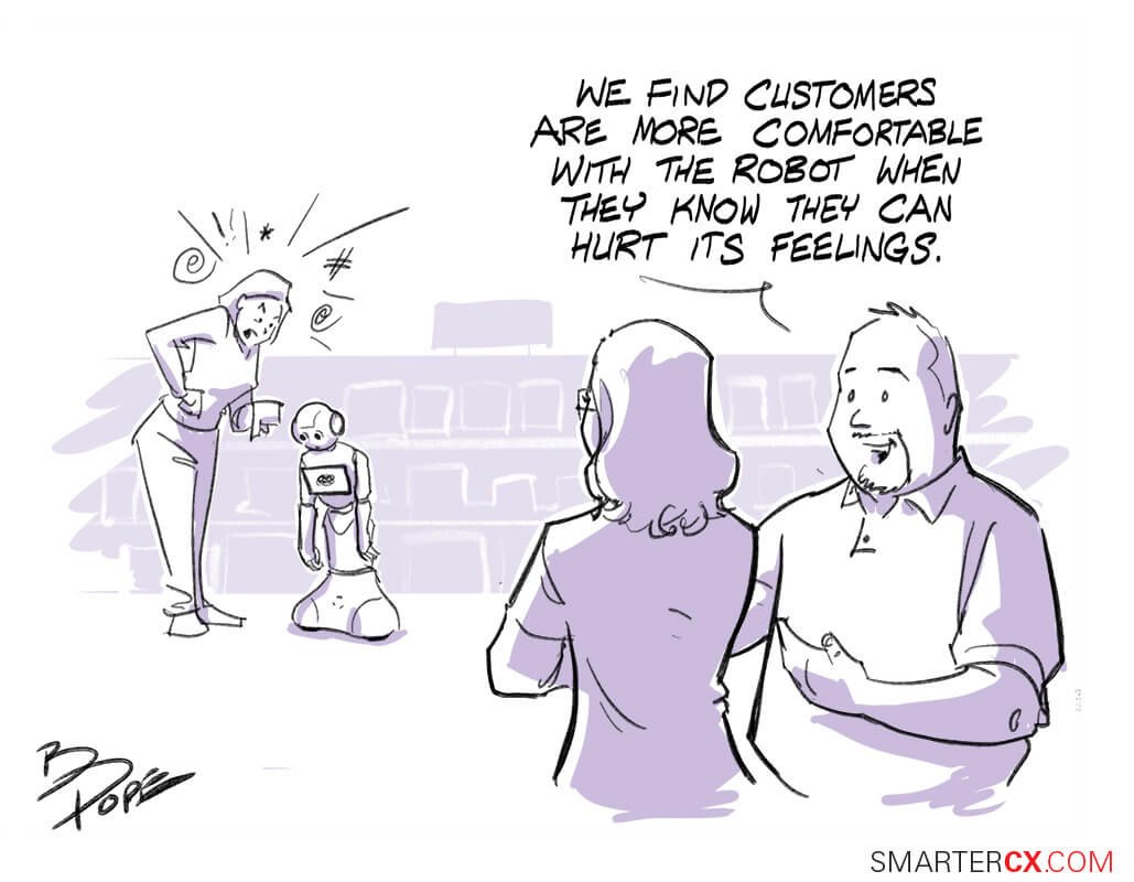 excellent customer service cartoon