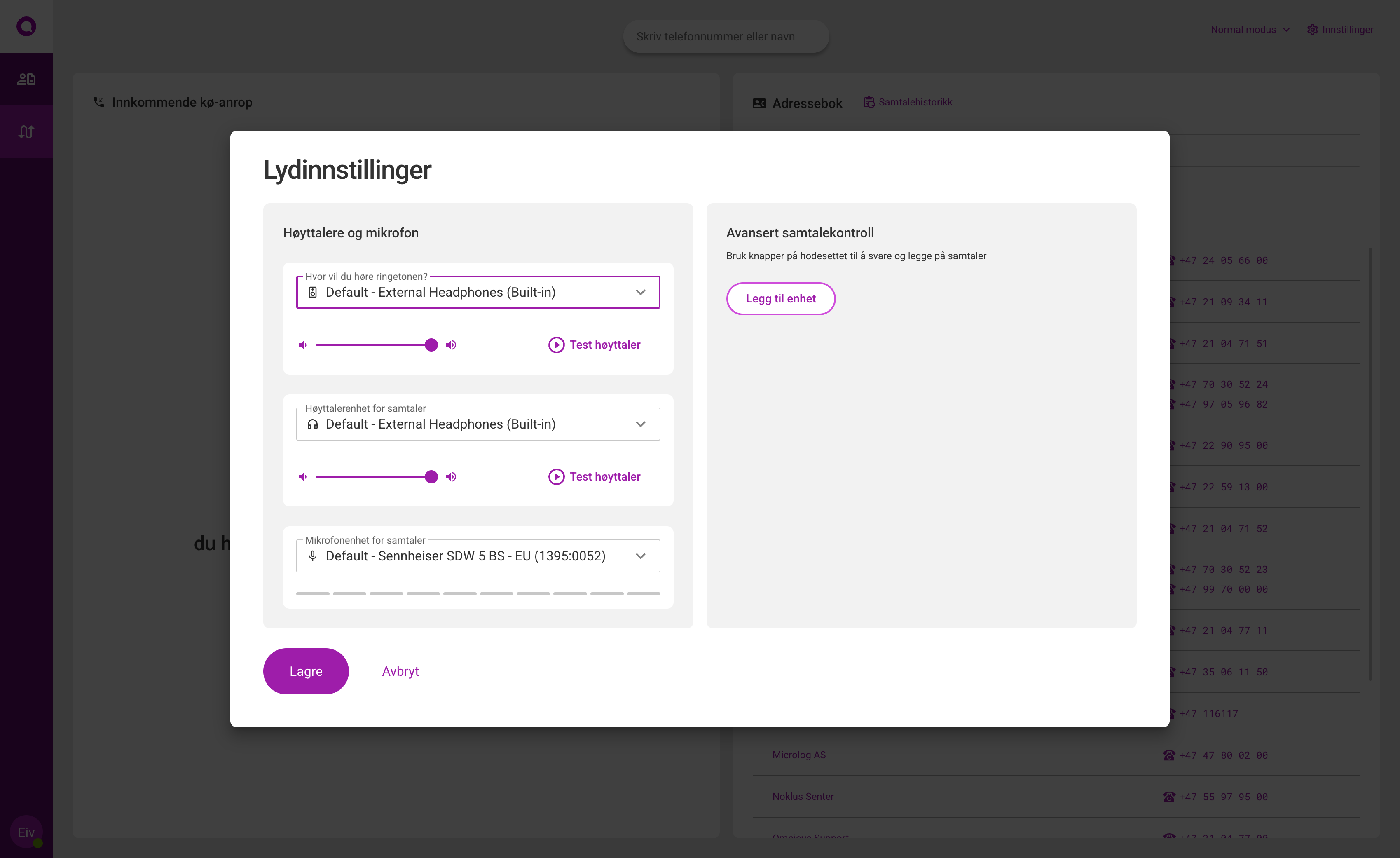 Trinn 6 i lydinnstillinger